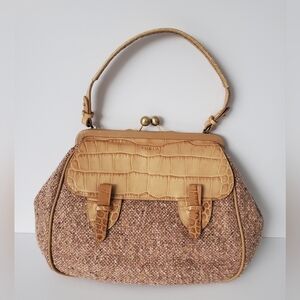 FURLA * VINTAGE * TWEED * LEATHER * CROC * KISS LOCK * TOP HANDLE * ITALIAN MADE